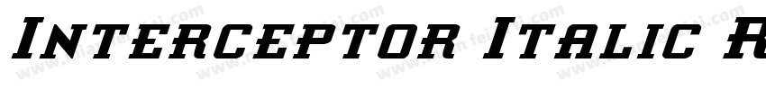 Interceptor Italic R字体转换